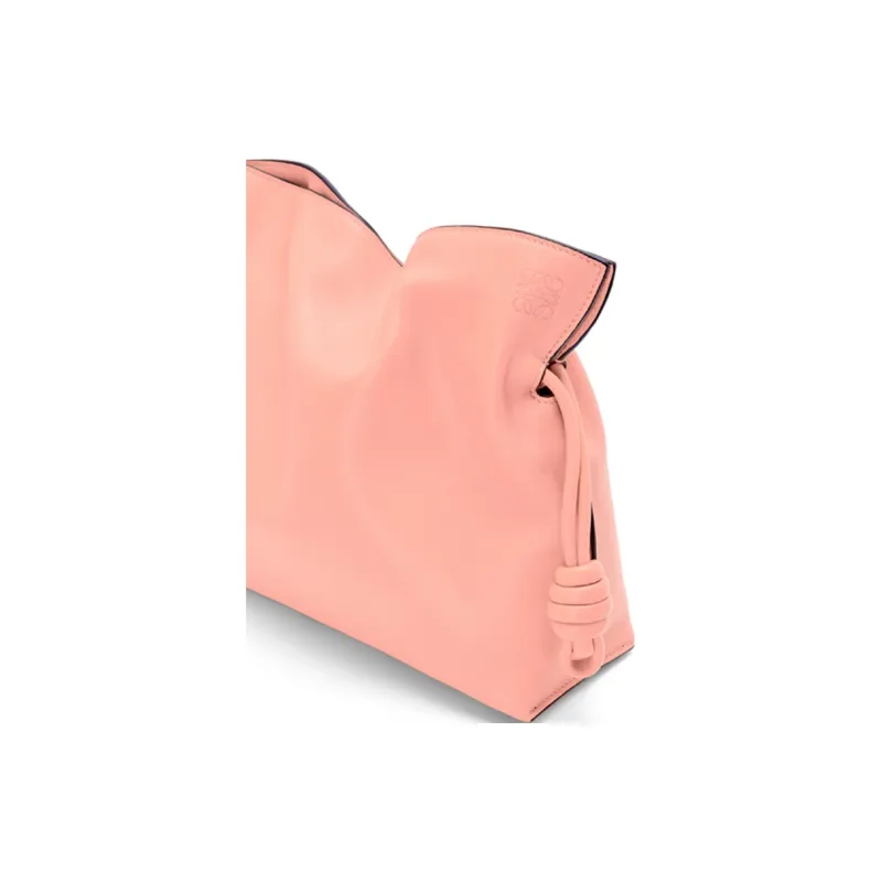 LOEWE Flamenco Nappa Cow Leather Clutch, Shoulder Bag, Crossbody Bag Women's Pink-4