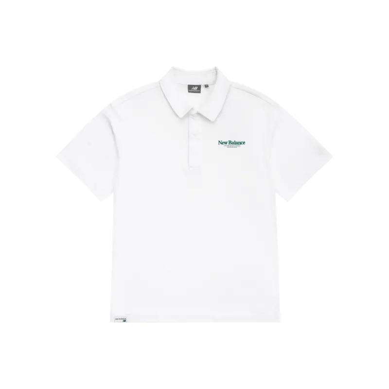 New Balance Polo Shirt Men's White-0