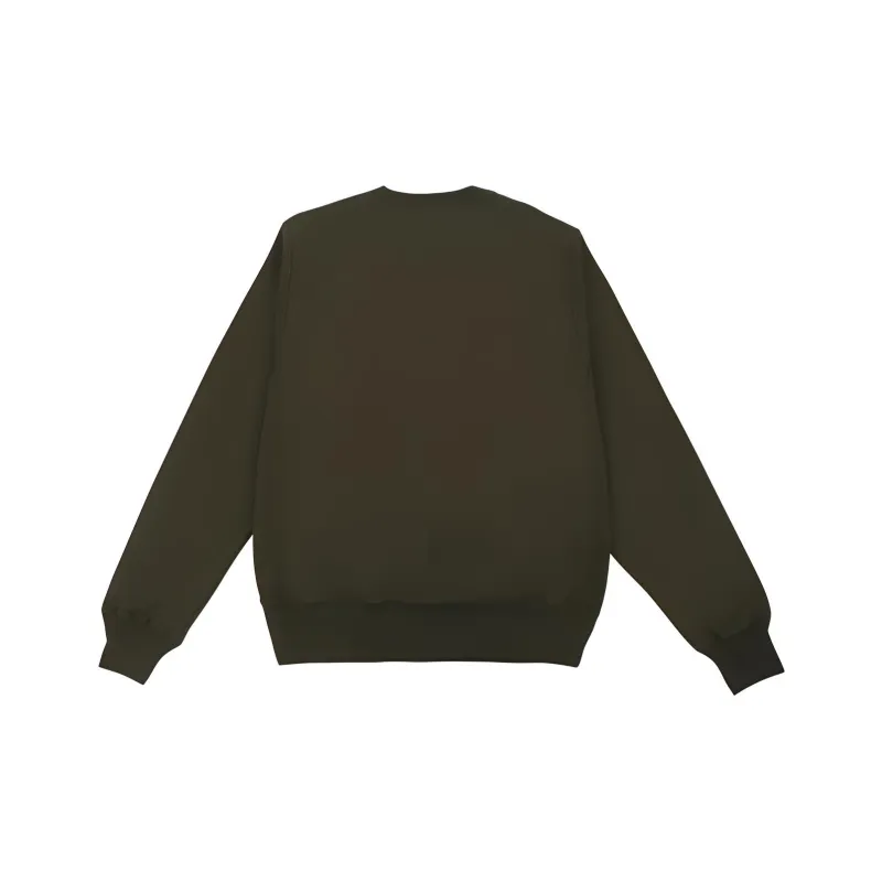 Champion Crew Neck Regular Sweatshirt US Version Unisex Army Green-1
