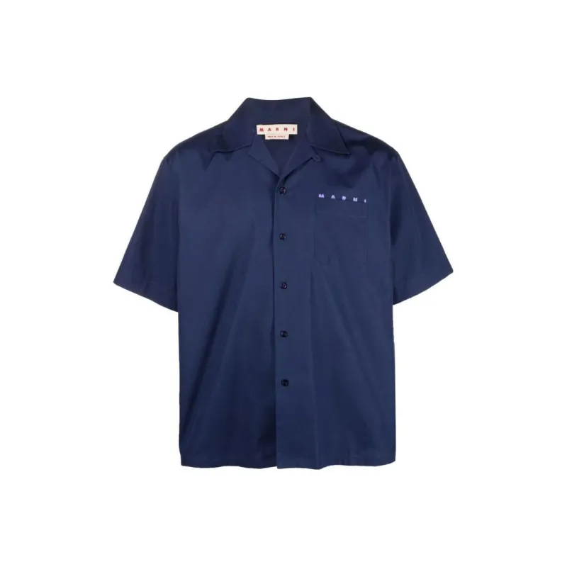 MARNI Shirts Men Navy-0