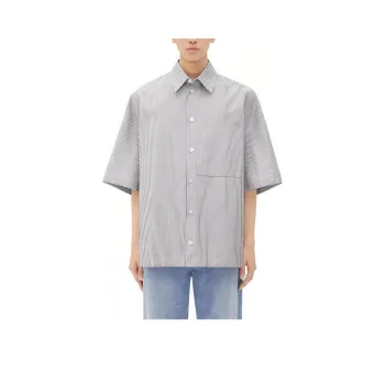 Bottega Veneta Bv Embroidered Striped Overshirt