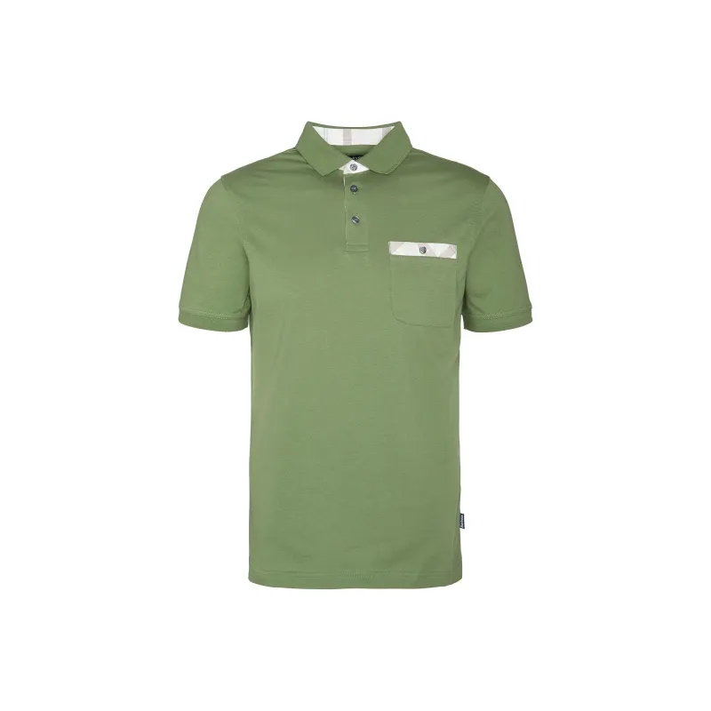 BARBOUR Hirstly FW24 Polo Shirt Men's Pea Green-0