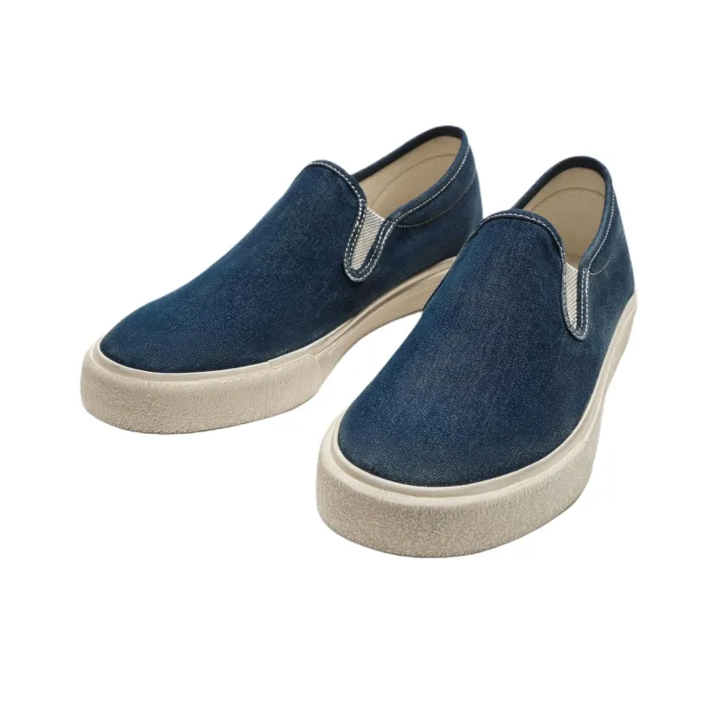 ZARA Low Top Canvas Shoes Men's Dark Blue-2