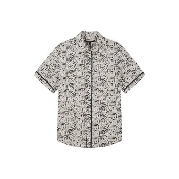 DAVID NAMAN Shirts Men Black/White