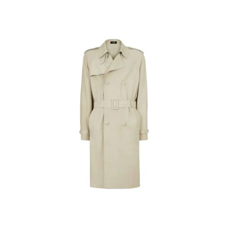 FENDI Coats Men Light Gray-0