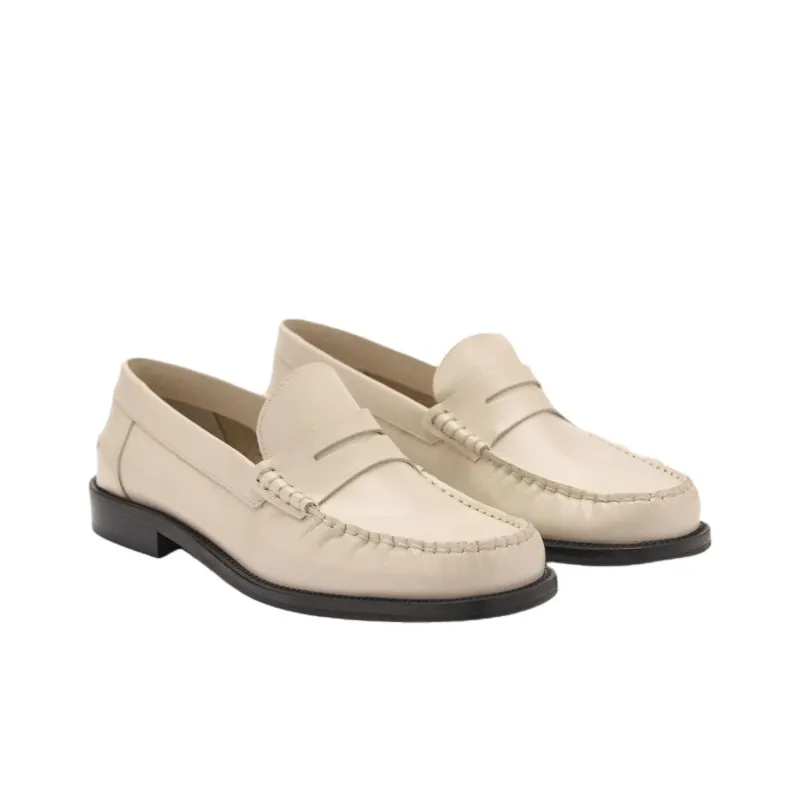 MANGO Loafers Women's Apricot/Dark Gray-1