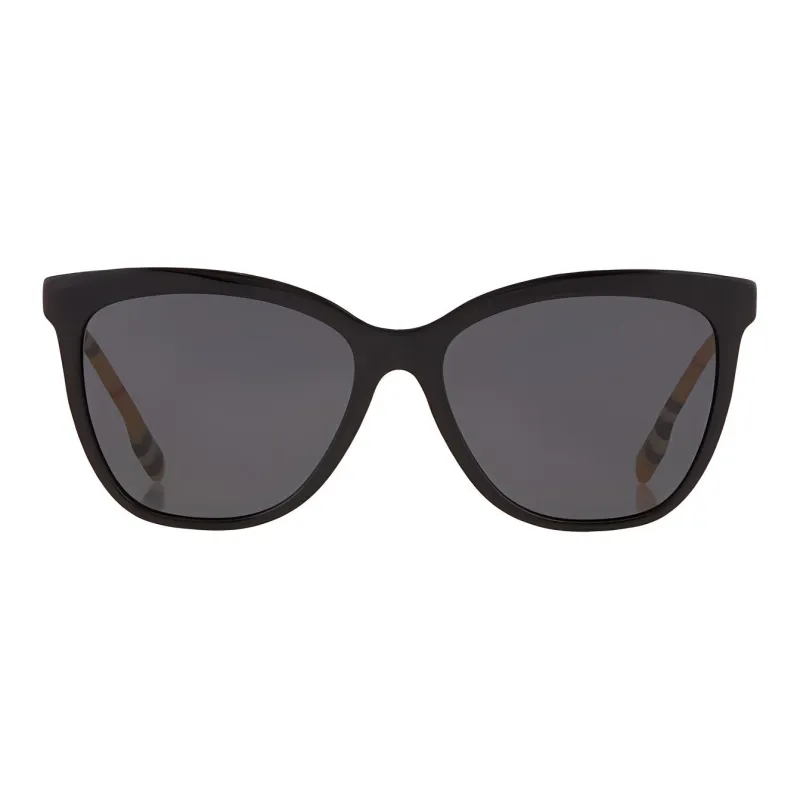 Burberry Plastic Square Sunglasses Women's Black-2