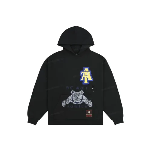 Travis Scott X Mitchell & Ness North Carolina A&T Aggies Overlap Pullover Hoodie