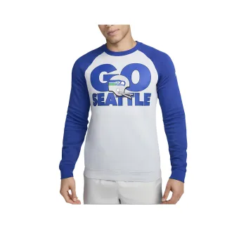 Nike x NFL Historic Raglan NFL Seahawks Sweatshirt Men's Silver
