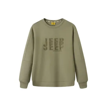 Jeep Comfortable Individual Crew Neck Long Sleeved Sweatshirt Unisex