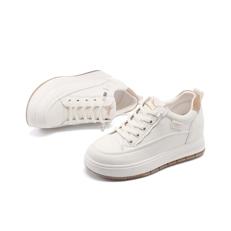 RED DRAGONFLY White Sneakers For Women's Abrasion Resistant Low Top Casual Shoes Women's-8