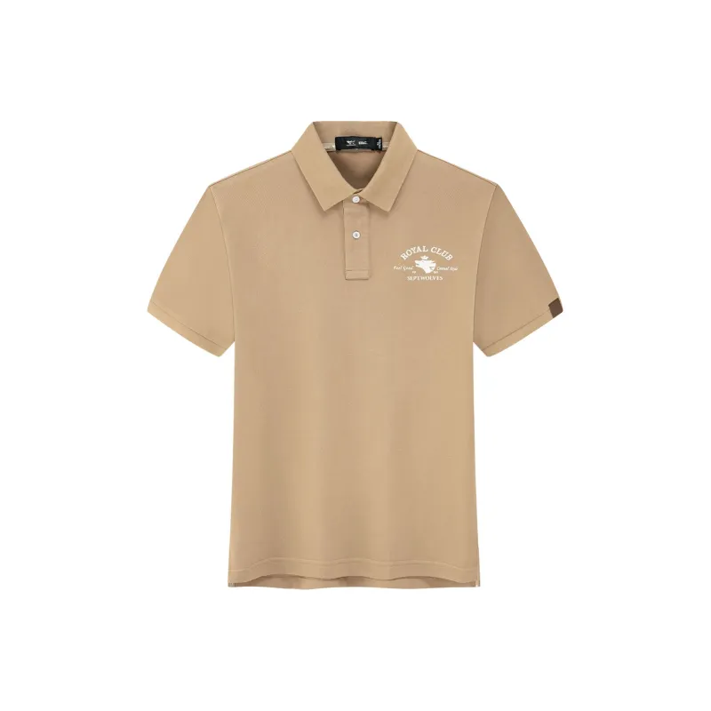 SEPTWOLVES Polo Shirt Men's Dark Apricot-0