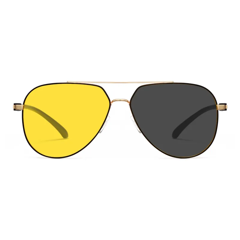 Wood Premium Alloy TR/Memory Plastic Irregular Shape Sunglasses Men's-8