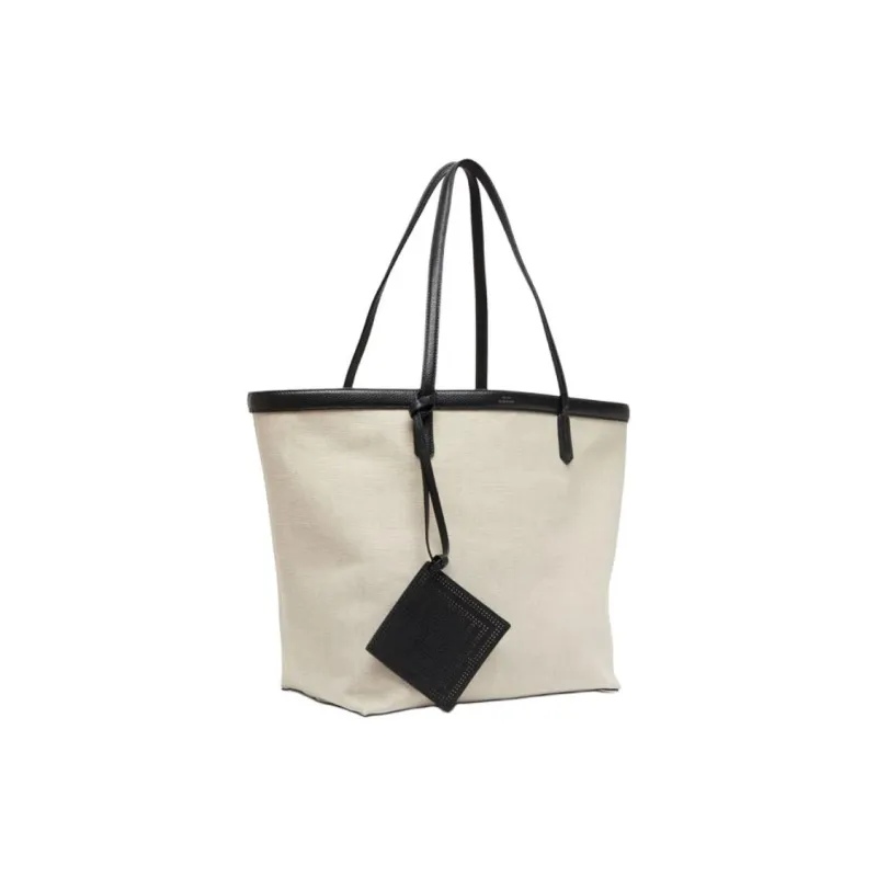 TOTEME Canvas Tote Bag, Shopping Bag, Canvas Bag, Handbag, Shoulder Bag Women's Khaki-1