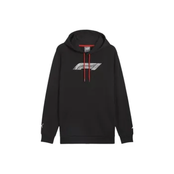 PUMA Men's Graphic Hoodie Sweatshirt Men's Black