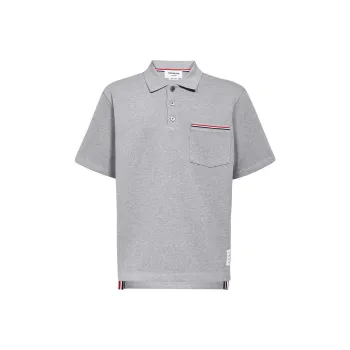 THOM BROWNE Rwb Pocket Trim Polo Shirt