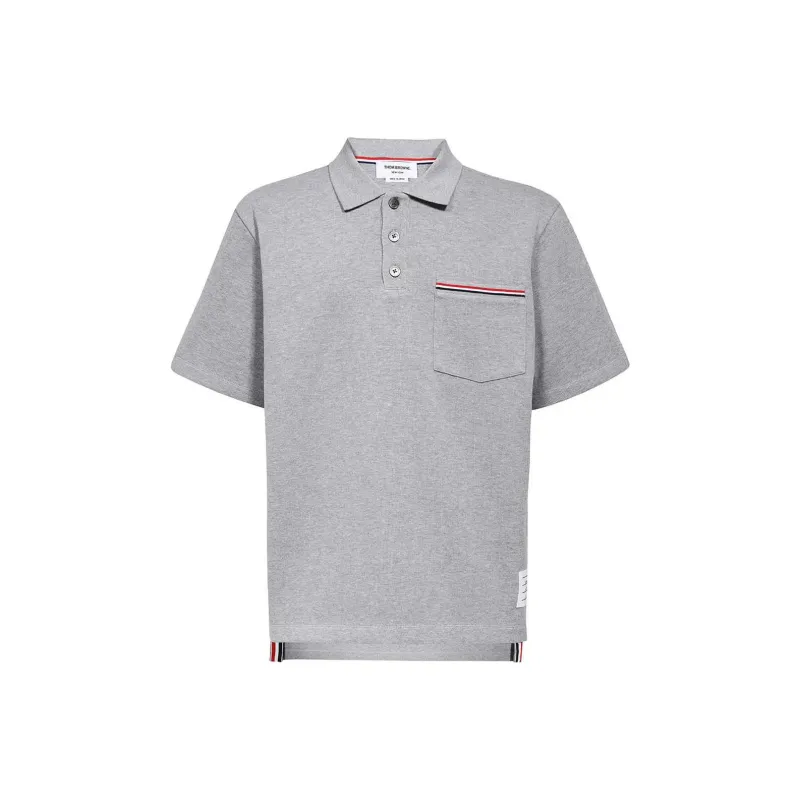 THOM BROWNE Rwb Pocket Trim Polo Shirt-0