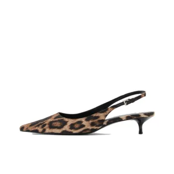 MANGO Slim Heel High Heels 3.5cm Women's Black Brown