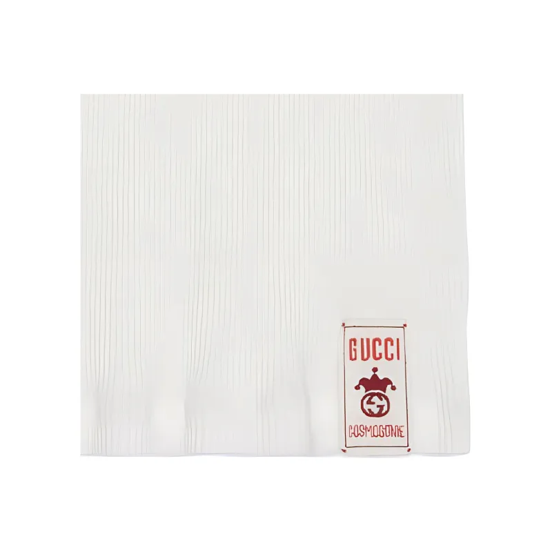 GUCCI Logo patch Ribbed Cotton Tank Top-3