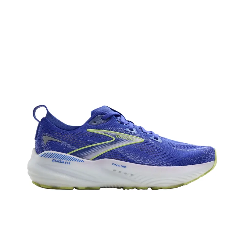 Brooks Glycerin GTS 22 Anti Slip Wear Resistant Low Top Casual Running Shoes Women's Blue-1