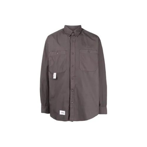 Alpha Industries Shirts Men Dark Brown