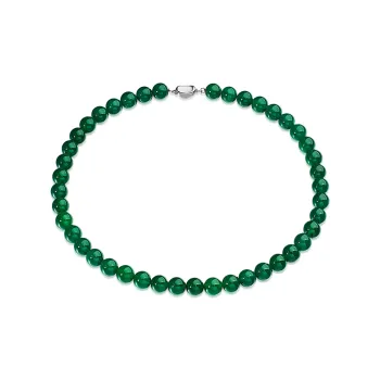 ME LUXE Chalcedony Necklace Collarbone Chain, Ancient Eastern Charm Women's