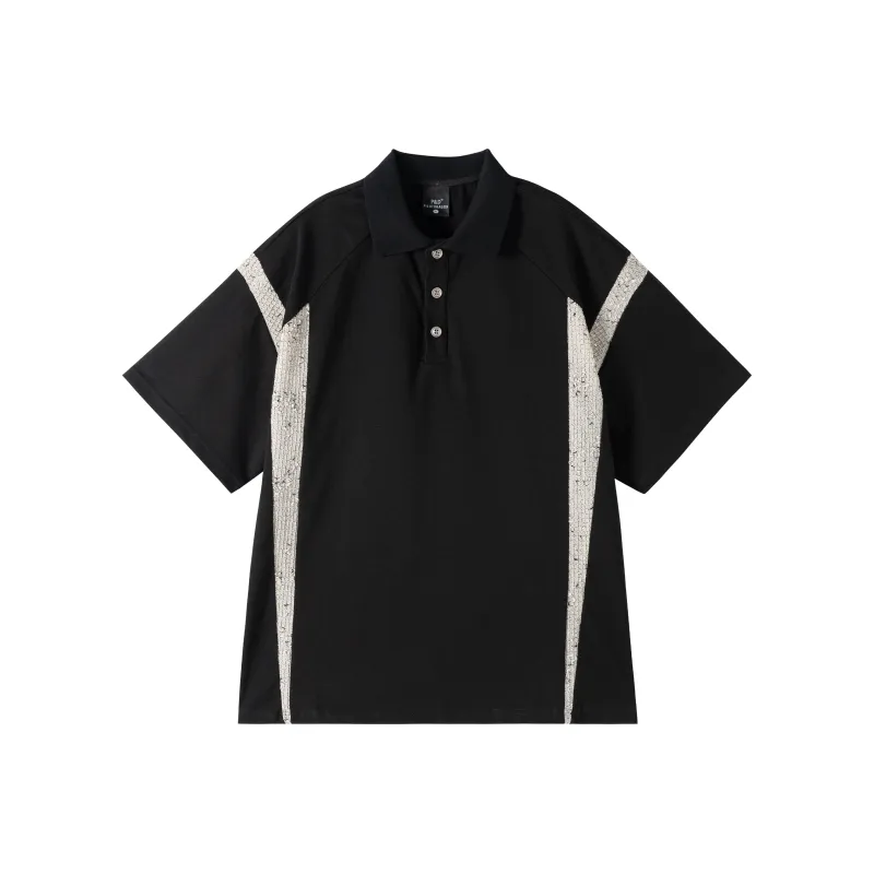 PILOTDRAGON SS25 Polo Shirt Unisex Black-0