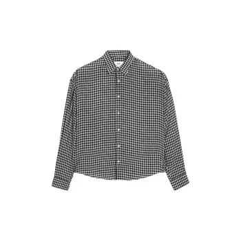 AMIPARIS Vichy Motif Buttoned Shirt