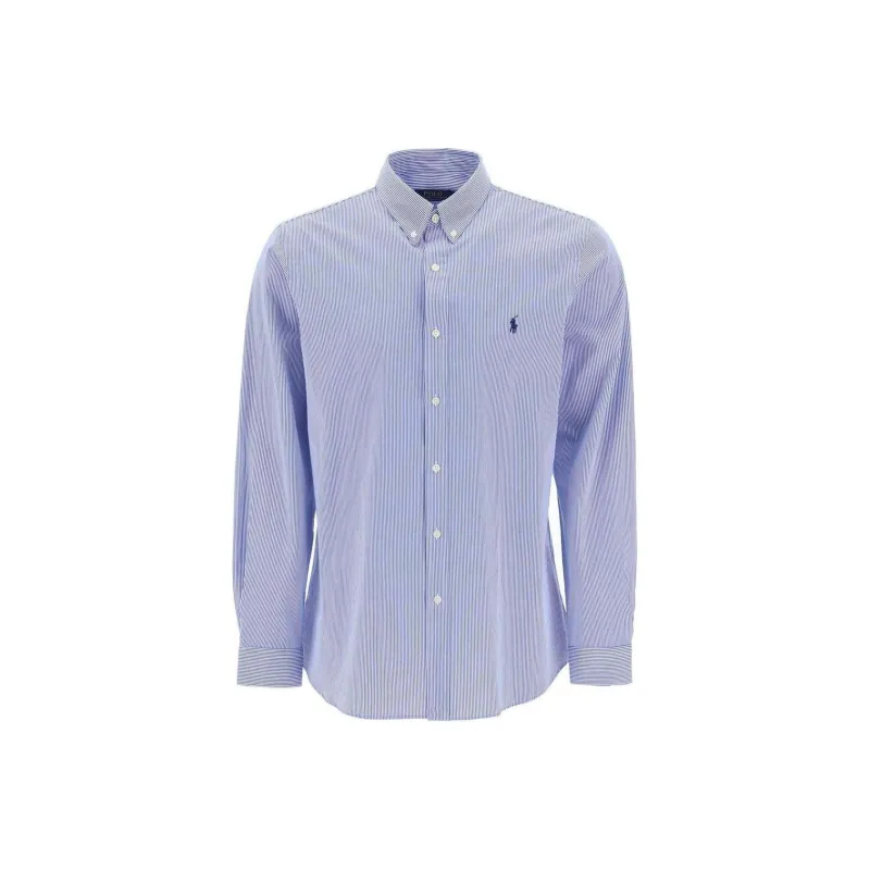 Polo Ralph Lauren Slim Fit Striped Stretch Poplin Shirt-0