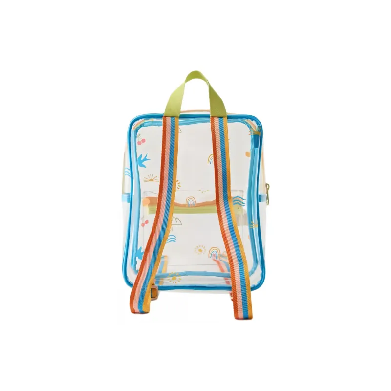 ZARA Polyester Blended With Thermoplastic Polyurethane Backpack Men's Transparent-3