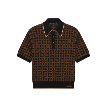 AMIRI SS25 Polo Shirt Men's Brown