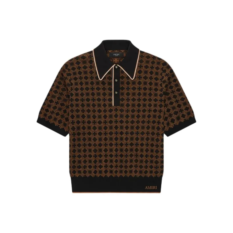 AMIRI SS25 Polo Shirt Men's Brown-0