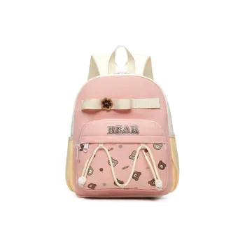 SEVENMOONS Nylon Backpack Kids' Pink/Khaki/Purple