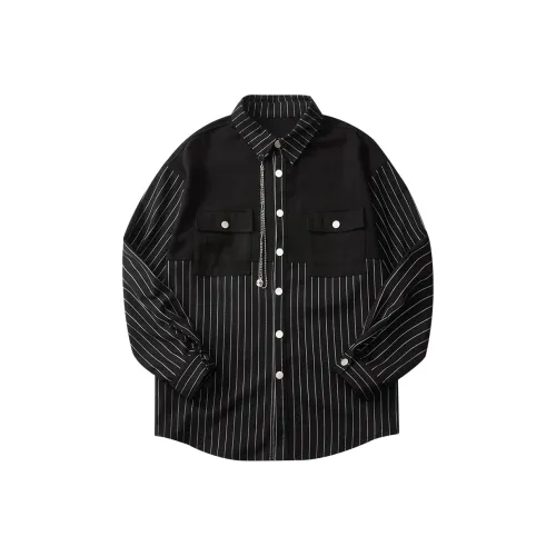 WAYNEXZAVIER 블랙 남성 셔츠