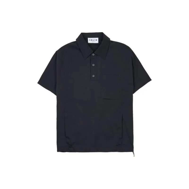 SOLID HOMME Polo Shirt Men's Black-0
