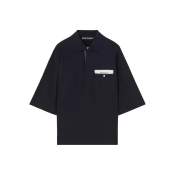 PALM ANGELS Sartorial Tape Cotton Polo Shirt