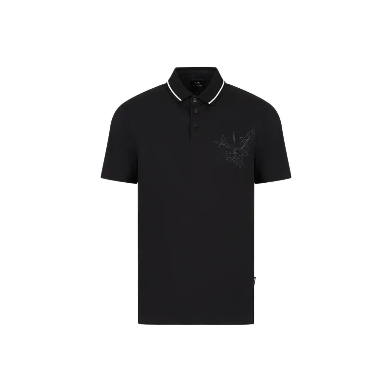 ARMANI EXCHANGE SS23 Polo Shirt Men's Black-0