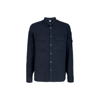 C.P.Company Shirts Men Marine Blue