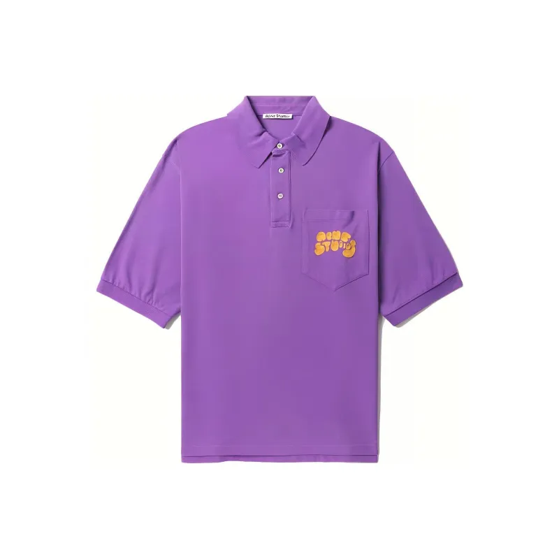 Acne Studios Polo Shirts Men Purple-0
