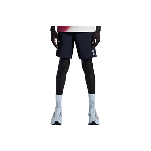 On Swiss National Team Olympics Collection Trek SS24 Olympic Trek Herren Short Sports Shorts Men's Black