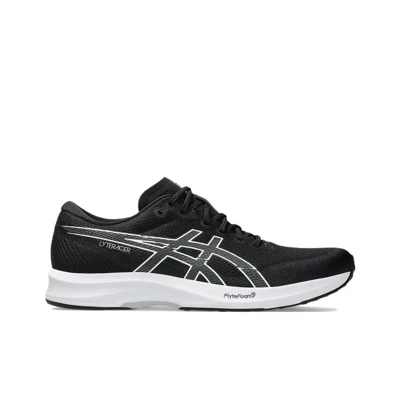 Asics LYTERACER 6 Anti Slip Wear Resistant Low Top Training Running Shoes Men's Black White-1