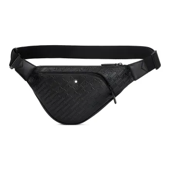 MONTBLANC M_Gram 4810 Cow Leather Fanny Pack Sling Bags Men's Black