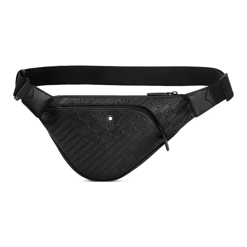 MONTBLANC M_Gram 4810 Cow Leather Fanny Pack Sling Bags Men's Black-0