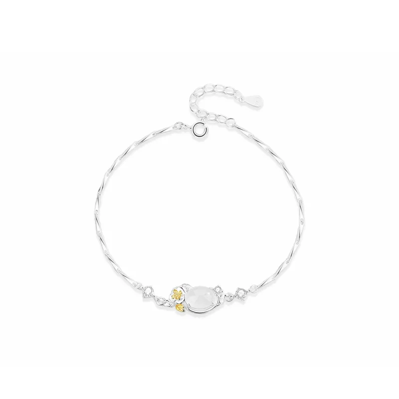 CANHUI Chalcedony Jade Bracelets Women's-11