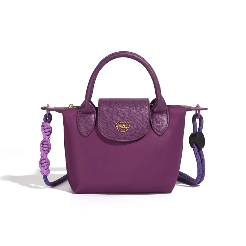 NOISY TEDDY Nylon Dumpling Bag Handbag Regular Women's Pink/Blue/Rose Red/Purple-17