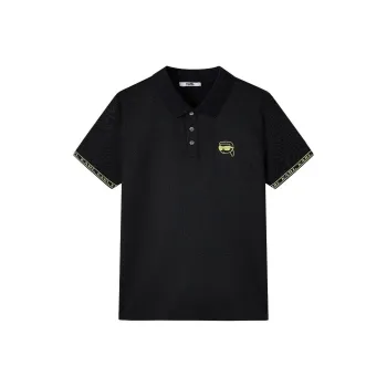 KARL LAGERFELD SS25 Polo Shirt Men's Black