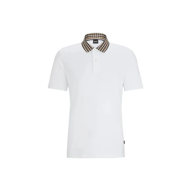 HUGO BOSS Pullover Short Sleeved Polo Shirt Men's White-0