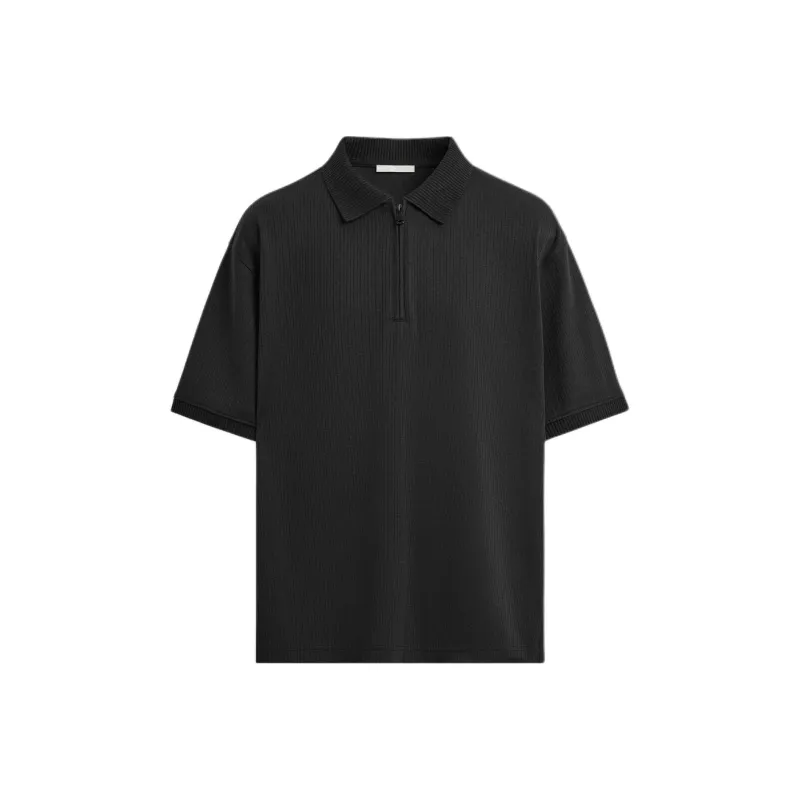 ZARA Polo Shirts Men Black-0