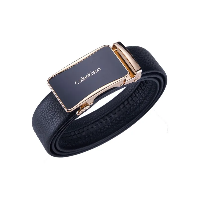 Coilenklaon Top Grain Cow Leather Belts Men's 3.5cm-10