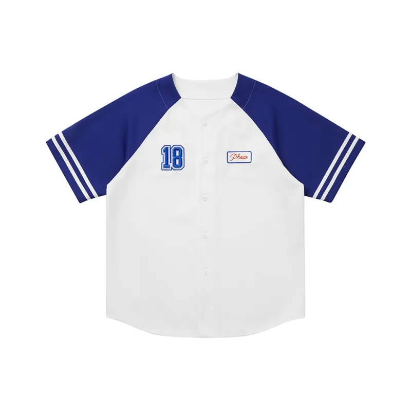 Phew Shirts Unisex White & Blue-0